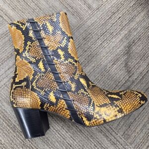 Sante + Wade Snake Ankle Boots